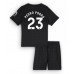 Maillot de foot Tottenham Hotspur Pedro Porro #23 Extérieur vêtements enfant 2025-26 Manches Courtes (+ pantalon court)